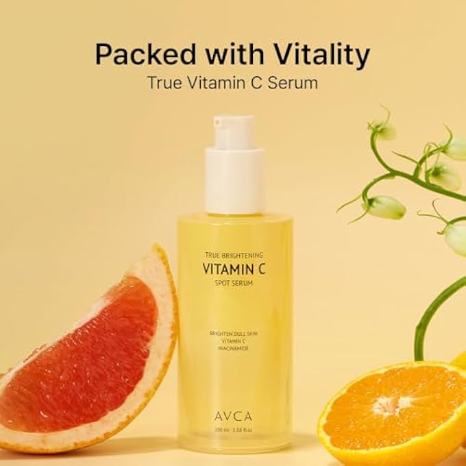 Avca VITAMIN C BRIGHTENING SERUM 100ML(3.38 FL. OZ)  NIACINAMIDE DARK SPOT & EVEN TONE, ANTIOXIDANT FACE SERUM FOR DULL SKIN, K-BEAUTY, FRAGRANCE-FREE - Image 2